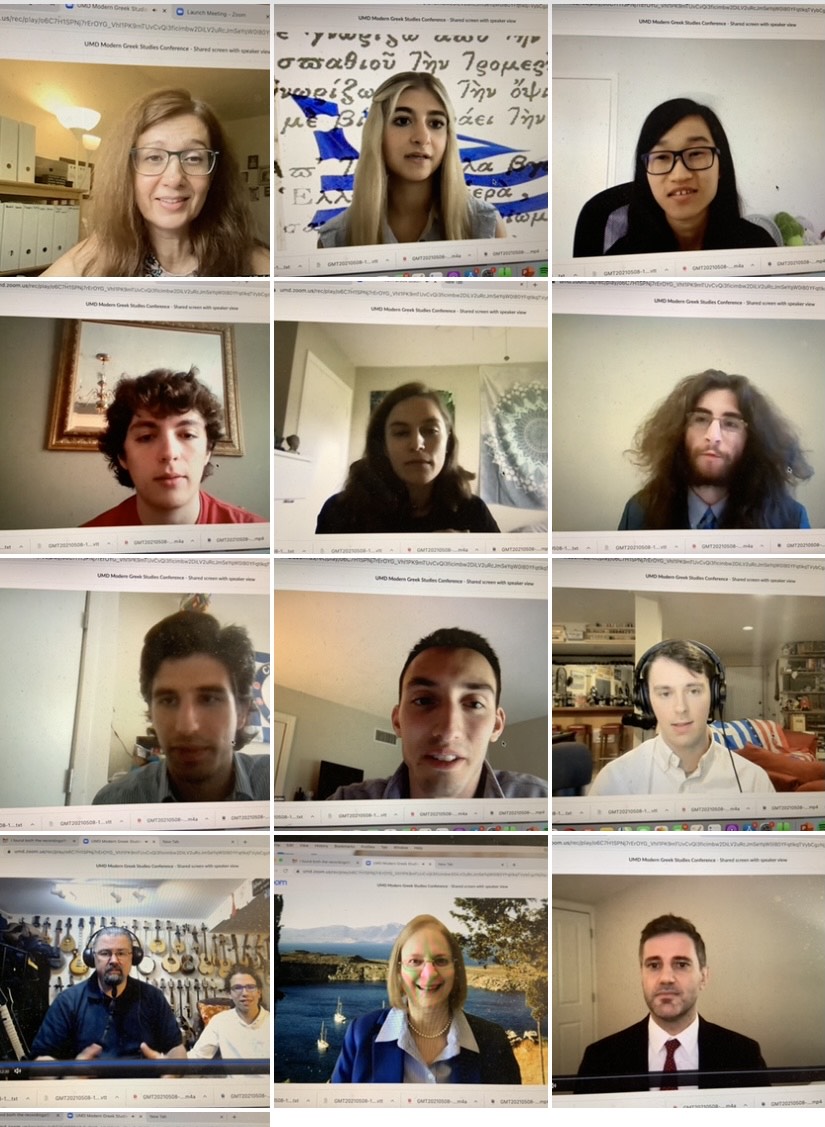 Collage of 12 people on a zoom call