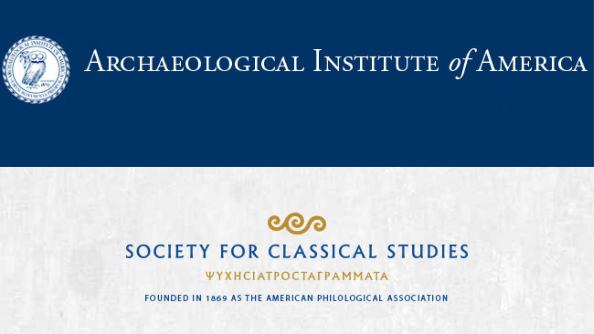 Logos of the AIA and the SCS