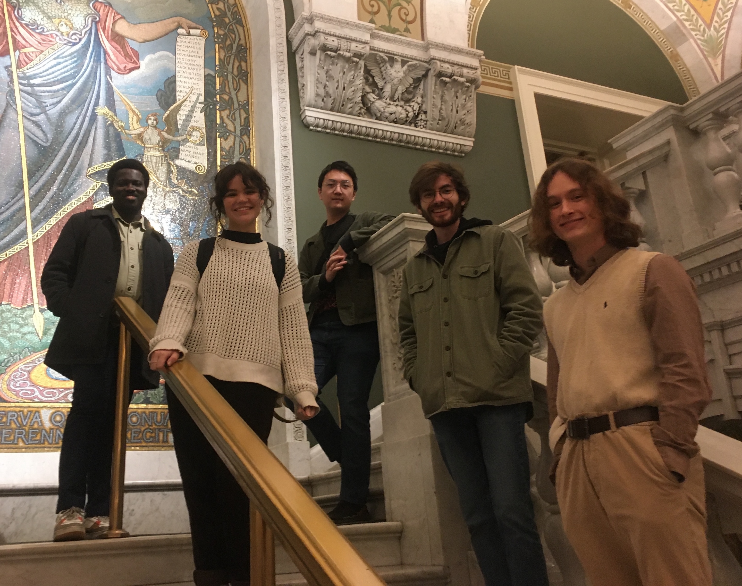 Classics students at the Library of Congress