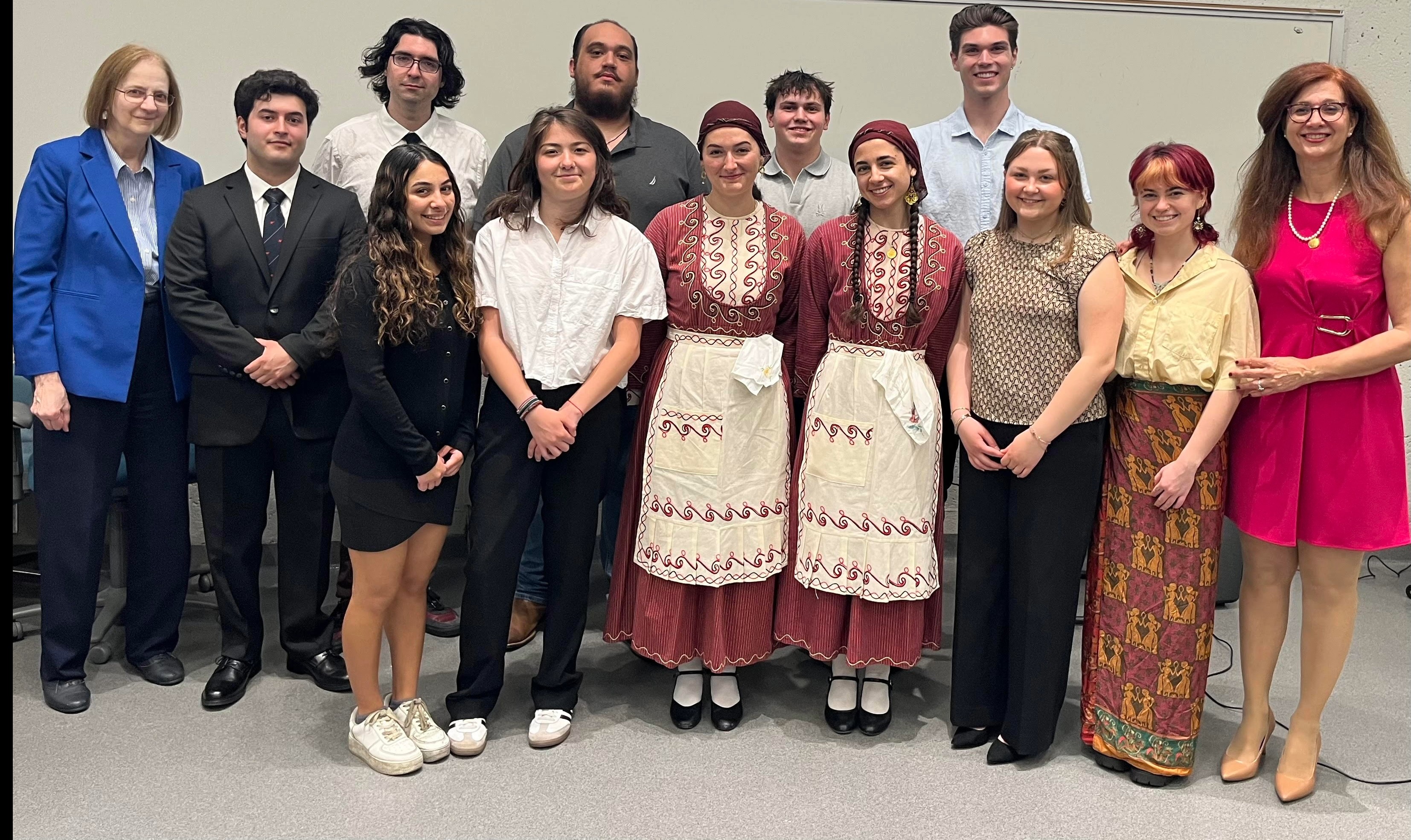 Modern Greek Studies Program students, faculty, and community members.